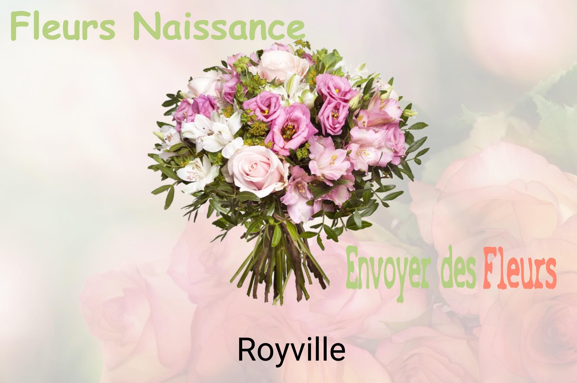Bouquet de fleurs de naissance livré à Royville