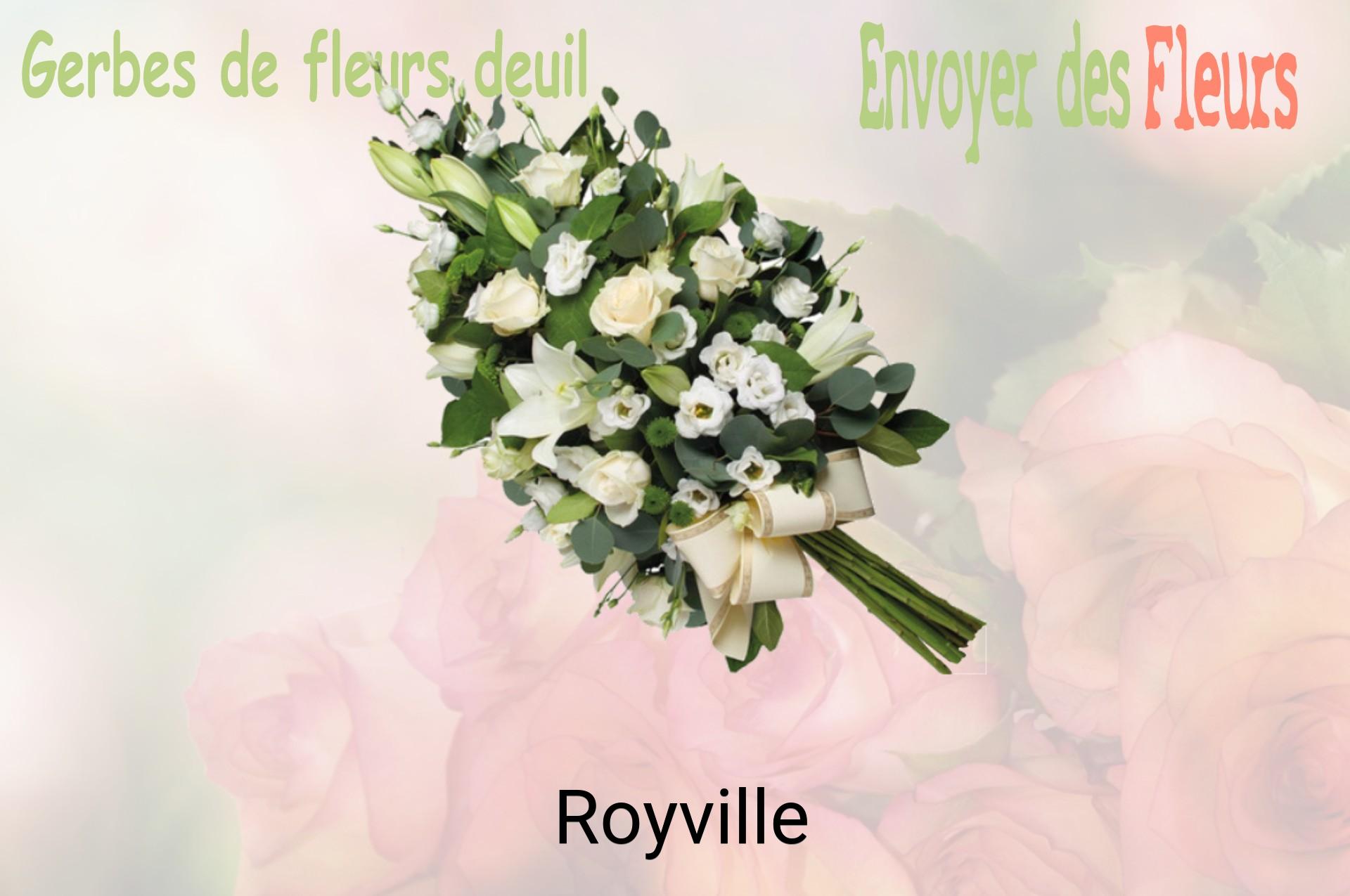 Gerbe de fleurs de deuil livrée à Royville